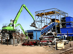 浙江廢鋼破碎機客戶案例