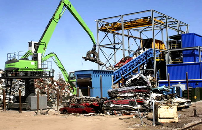 浙江廢鋼破碎機(jī)客戶案例