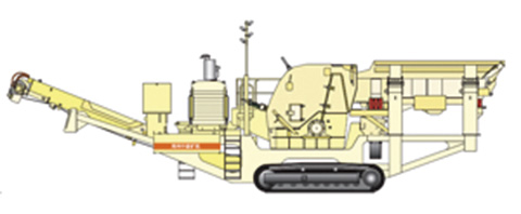 履帶式移動(dòng)反擊破碎站工作原理